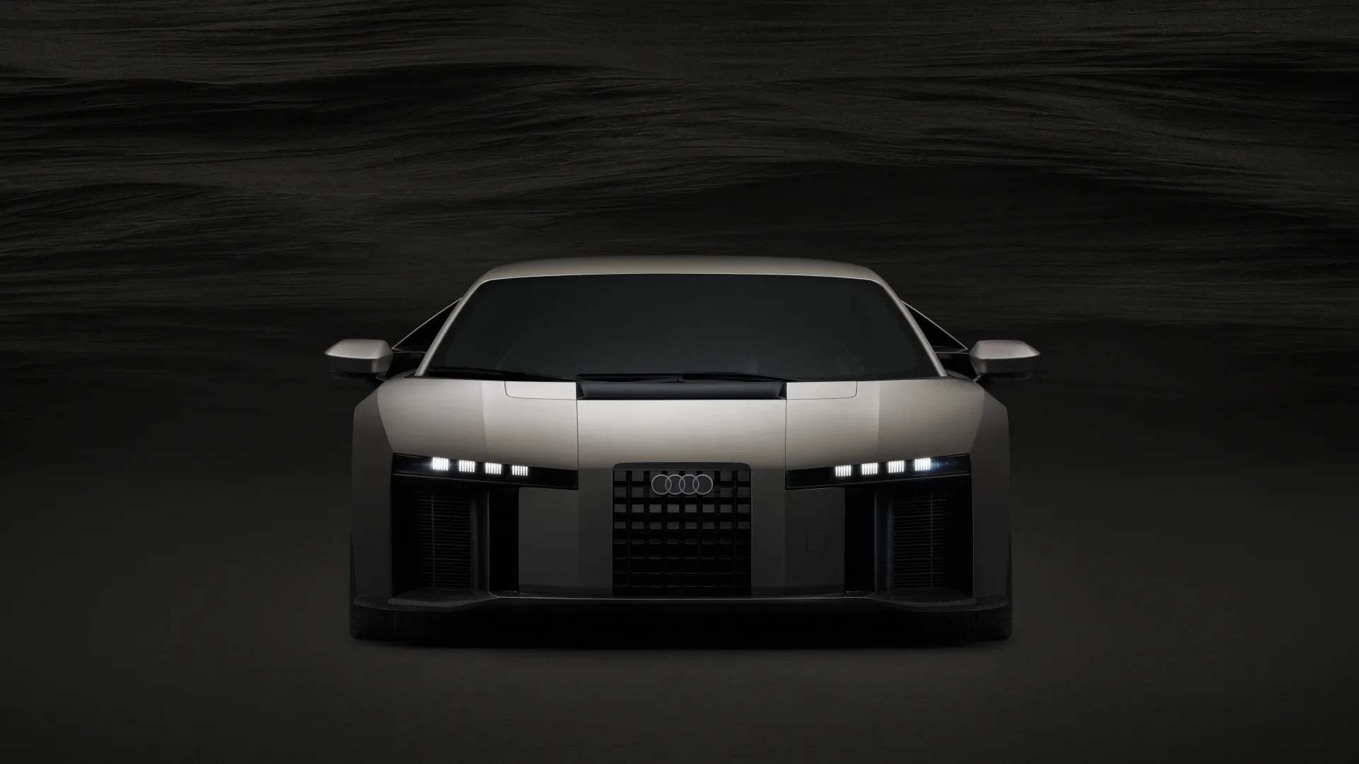 Audi Nuvolari hybride supercar vooraanzicht
