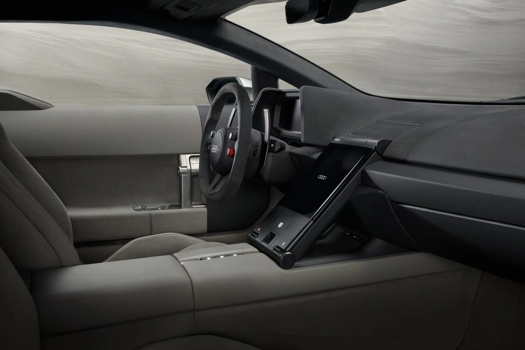Audi Nuvolari interieur en stuurbediening