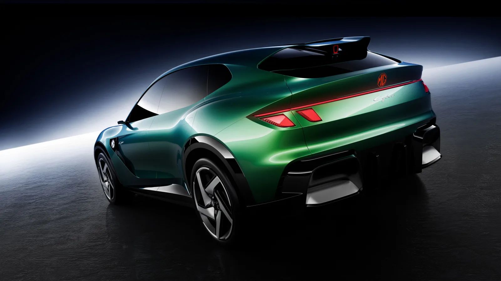MG Cyber Concept performance-SUV in het groen