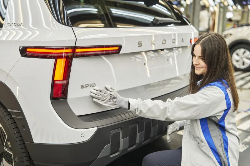 Montage Škoda Epiq elektrische crossover